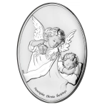 Obrazek srebrny na pamiątką chrztu świętego
