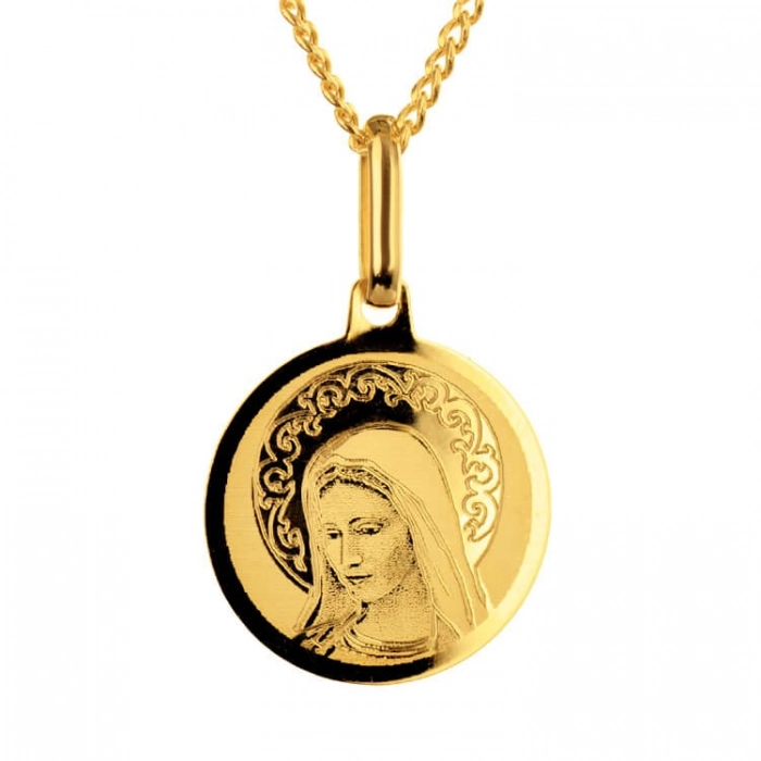 Medalik Matka Boska złoto 333. Grawer GRATIS