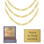 Złoty łańcuszek Męski Figaro