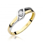Zaręczynowy pierścionek Złoto 14 K
