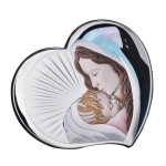 Obrazek srebrny kolorowy Pocałunek Matki