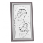 Obrazek srebrny Matka Boska Karmiąca Dedykacja GRATIS